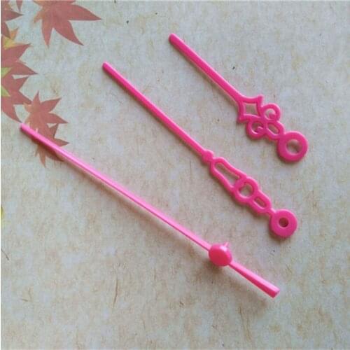 Wholesale 100SETS Clock Quartz Pink Clock Needle DIY Repair Wall Clock Accessories