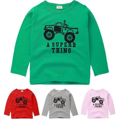 2-8Y cotton boys girls t shirts spring 2020 autumn kids t shirt for baby boy girl tshirt long sleeve tops children t-shirt top