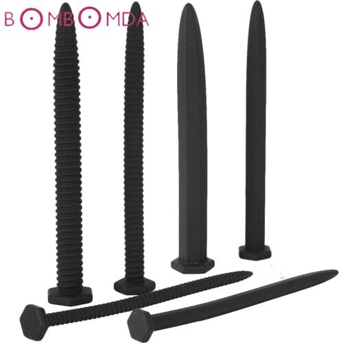 Spiral Male Urethral Dilator Sound Block Horse Eye Penis Stimulate Plug Nail Silicone Catheter Sounding Man Masturbation Sex Toy