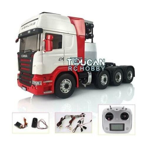 Hercul Painted Sca Cab LESU 1/14 Metal 8*8 Chassis Tractor Truck W/ Radio Sound Light ESC THZH0621-SMT4