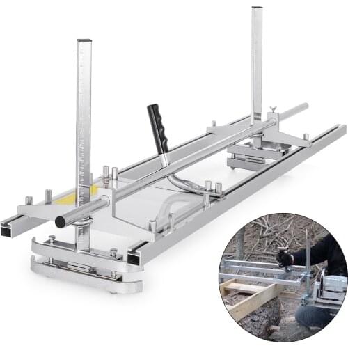 VEVOR Chainsaw Mill Planking Milling 14 - 48 Inch Guide Bar Wood Lumber Cutting Sawmill Aluminum Steel Chainsaw Mill