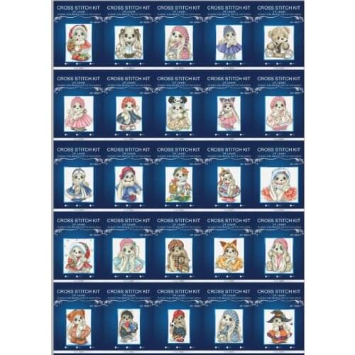 Different rabbit styles Needlework,DIY, Cross Stitch,cross-stitch kits,embroidery kits,Sets For Embroidery kits, 14CT,flower