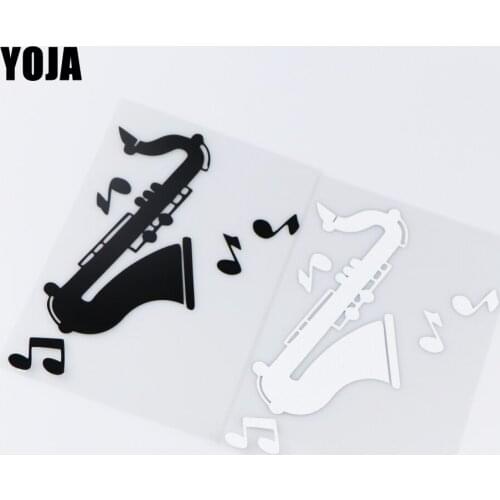 YOJA 10.9X16.6CM Music Playing Vinyl Art Cartoon Style Car Sticker Decal ZT2-0183