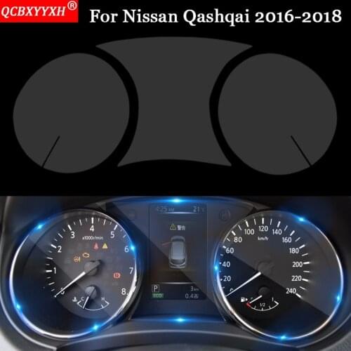 QCBXYYXH Car-styling Car Dashboard Screen Film Protection Skins Protector Stickers Car Accessories For Nissan Qashqai 2016-2018