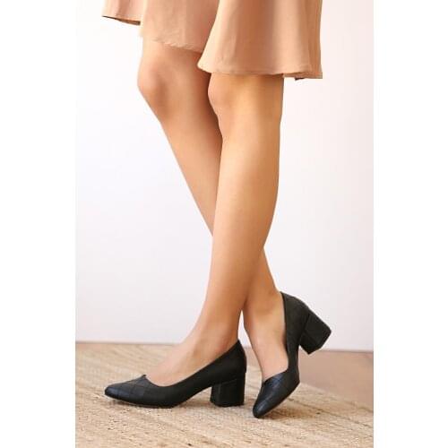 Pink Potin Heels Shoes 001-1150-21SiyahKrako
