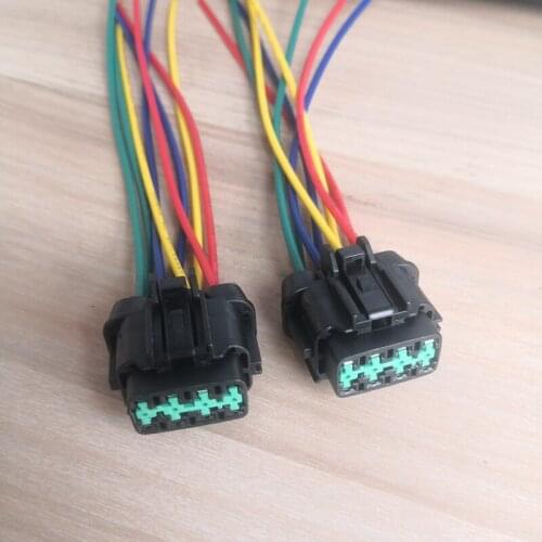 2/4/10pcs/lot 8 Pin/Way Female Headlight Lamp Connector Plug Wire Pigtail For Nissan Sylphy Teana Qashqai X-TRAIL 6185-1177