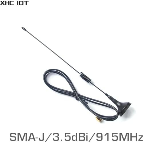2Pc 915MHz Wifi Anten High Gain Ufh Antenna SMA 50ohm 915 MHz XHCIOT TX915-XP-100 Magnetic Antenna Wireless Communication