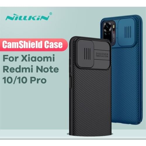 For Xiaomi Redmi Note 10 Pro Case NILLKIN Camera Lens Protect Privacy Back Cover For Redmi Note10 Case Cover For Note 10 Pro