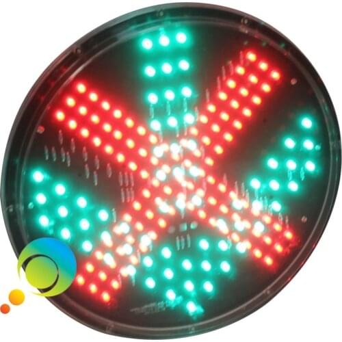 DC12V high brightness 300mm red cross green arrow traffic light module on sale