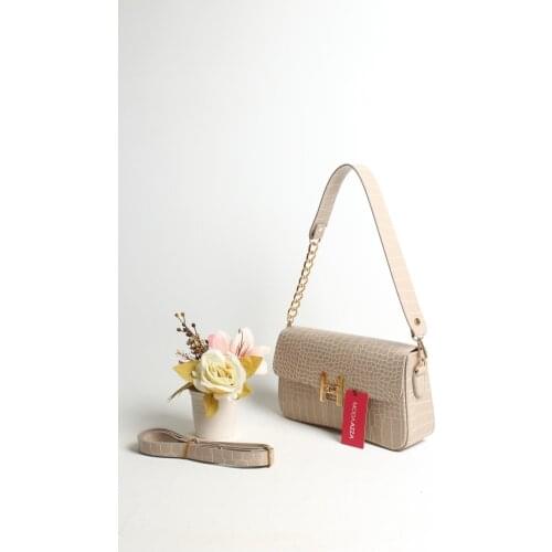 New Season Chain Detail 2021 Women 'S Mink Kroko Lock Detailed Trend Hand And Adjustable Shoulder Bag