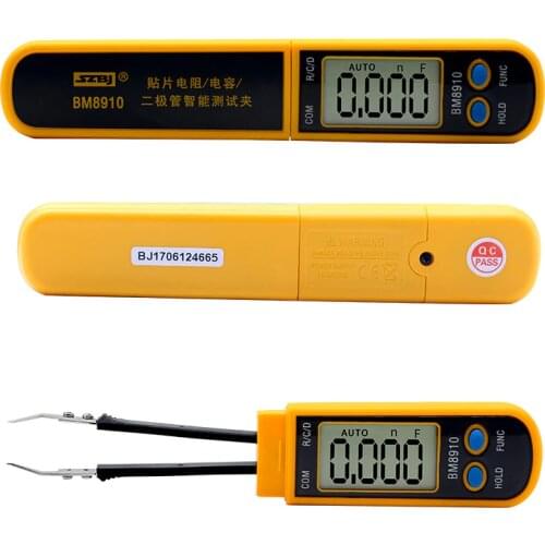 SZBJ Capacitive meter patch element tester diode intelligent test patch resistance 30M Ω capacitance 30mF BM8910/BM8912