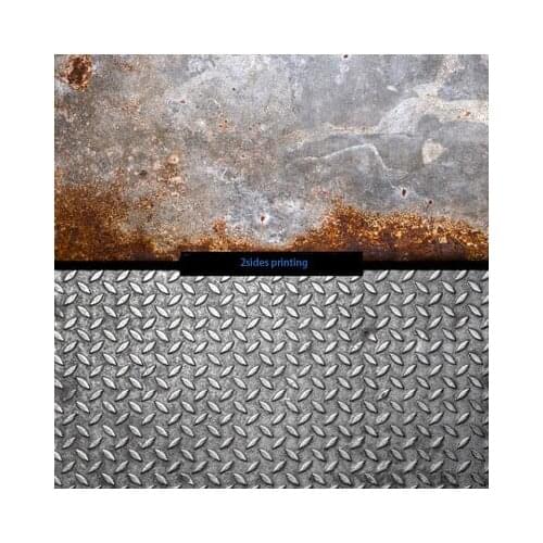 Photo Studio 55X86cm 2sides printing Metal Gears Industrial Rusty Pillars Gloomy Brick Wall for Camera Photo