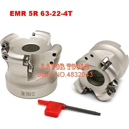1pcs EMR 5R 63-22-4T face mill milling cutter cnc milling tools for round inserts type R5 RPMW1003
