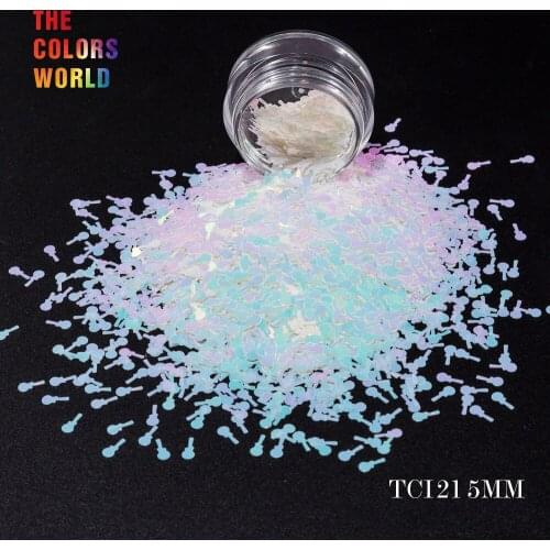 Guitar Shape 5MM Size 6 Kind Color Glitter for Nail Glitter Nail Art Decoration Makeup Body Art Painting Nail Gel DIY Decoration