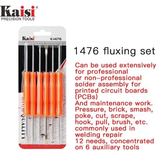 Kaisi K-1476 6 in 1 Welding Auxiliary Kit Repair For Phone PCB Board Cleaning Soldering Tools Desoldering Aid