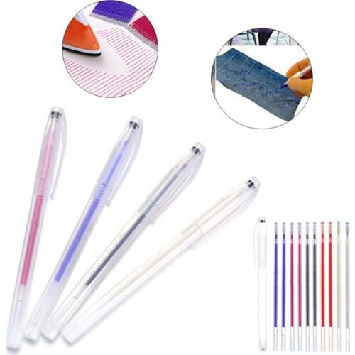 1Set Fabric Markers Pencil Fade Out for Drawing Lines Disappearing Marker Pens Heat Erasable Pen DIY Craft Sewing Accessories