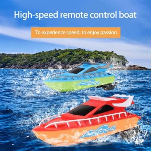 Mini Remote Control Boat High Speed Rowing Ship Summer Water Speedboat Toy High Speed Submarine Diving Game Toy For Kids