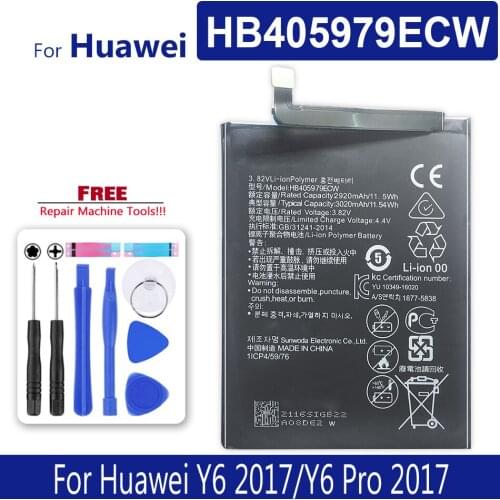 Mobile Phone Battery HB405979ECW For Huawei Y6 2017/Y6 Pro 2017 Y6 2017/Pro2017 Tracking Number