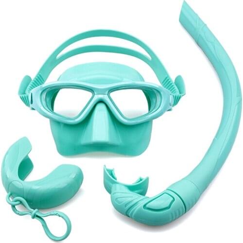 Water Sports Fashion Silicone Tempered Glass Free Diving Mask & Snorkel Diving Equipment