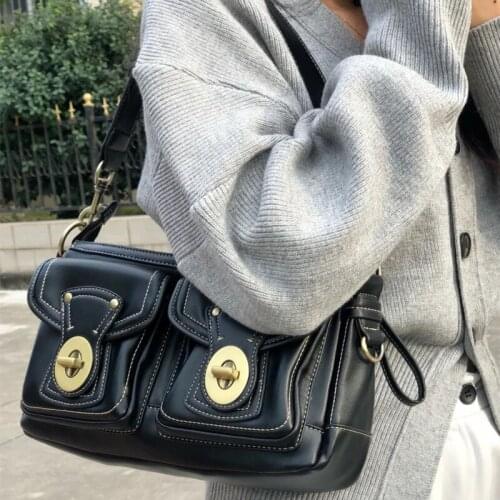 Fashion Square Women Shoulder Bags Designer Female Crossbody Messenger Bag Luxury Pu Leather Handbags Lady Big Flap Purses 2021