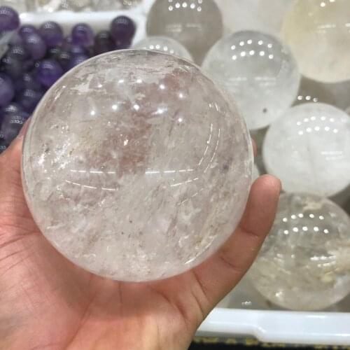 Natural white crystal ball crystal ball heals