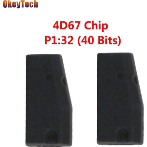 OkeyTech 5pcs/lot 4D67 Chip Auto Car Transponder 4D(67) Chip P1:32 40 Bits TP30 for Toyota Previa Reiz Crown Rav4 Camry Corolla