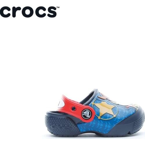 Original Crocs CrocsFL Buzz Woody Clog K Kids Blue Slippers 205493 - 410
