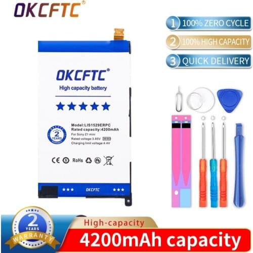 Original 4200mAh LIS1529ERPC Battery For SONY Xperia Z1 mini Xperia Z1 Compact D5503 M51w Phone High Quality Battery