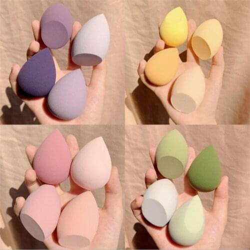 4pcs/bag Fashion Make up Blender Cosmetic Puff Makeup Sponge Foundation Powder Sponge Beauty Tool