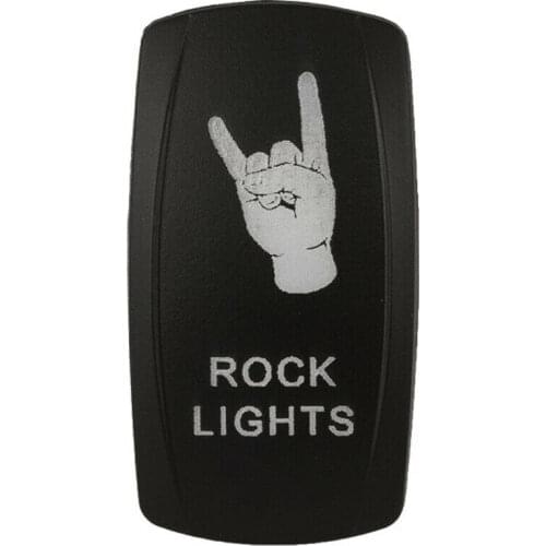 12-24V Car ROCK LIGHTS 12V 20A Toggle Rocker Switch Blue LED Light 5Pin ON OFF switch for RV SUV ATV CAMPER CARAVAN