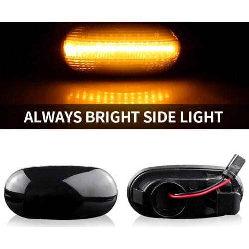 2Pcs Side Marker Turn Signal Sequential Blinker indicator Lights For Mitsubishi Pajero Mirag Legnum Gelent 1998-2005