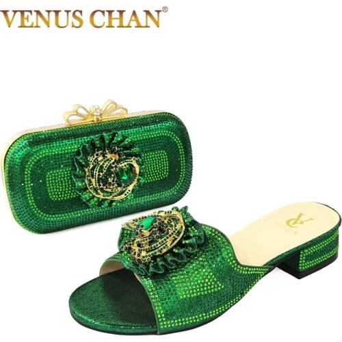 2021 Mature Style New Arrival Nigerian Women Party Shoes Matching Bag Set New Design Italian Ladies Shoe and Bag to Match