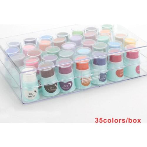 35colors/set DIY Finger Quick-drying ink pad Craft Inkpad For Cloth art DIY Scrapbooking Photo Album Decoration