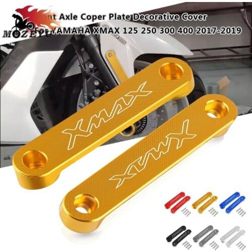 For Yamaha XMAX 125 250 300 400 2017-2019 2018 T6061-T6 CNC aluminum alloy Motorcycle Front Axle Coper Plate Decorative Cover