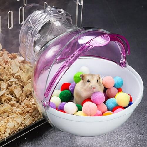 Hamster Cage Bathroom Sauna Bathtub Small Pet Hamster Accessories Bath Sand Room Pet Toy Acrylic House Hamster Accessoies