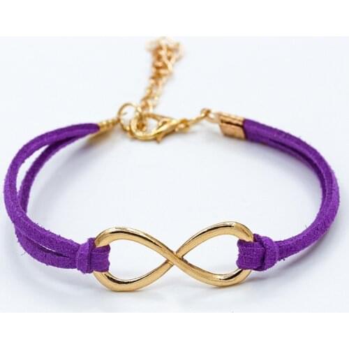 Miuoxion Wholesale New Fashion Personality Jewelry Symbol 8 Hemp Rope Bracelet For Women Feature Namour Charm Gift All Seasons