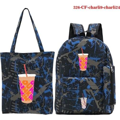 Fashion Charli Damelio Backpack Children 3pcs Shoulder Bag Pencil Bag Set School Bag Backpack Kids School Bag Bolsas Escolar