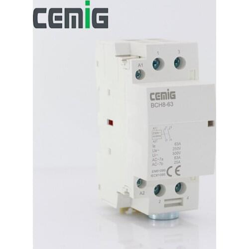 Cemig Household AC Modular Contactor CT1-63 2P 63A 2NO 50/60Hz 220/240V
