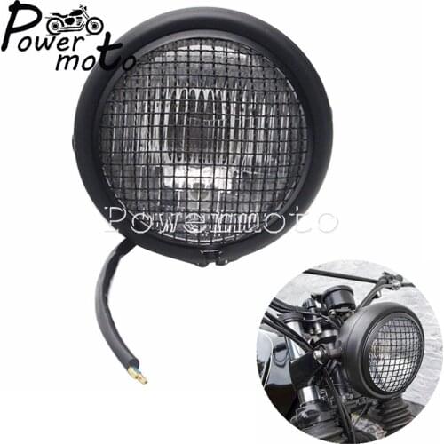 For Harley Bobber Choppers Cafe Racer Honda Yamaha Suzuki Kawasaki Motorcycle H4 Retro Side Mask Mount Headlight Accessories