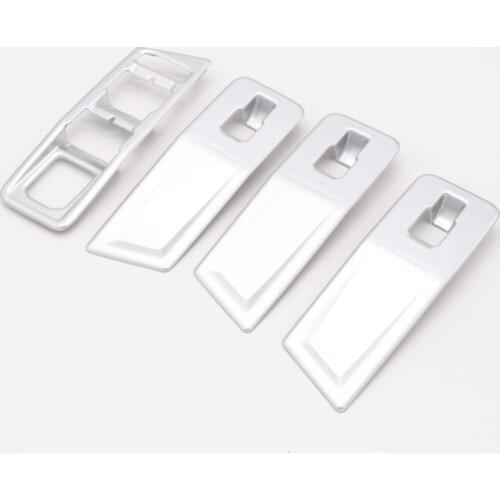 Only Fit For Left Hand Drive) car styling Inner Accessories Window Lift Switch Button Cover For VW Volkswagen T-Roc 2017-2018