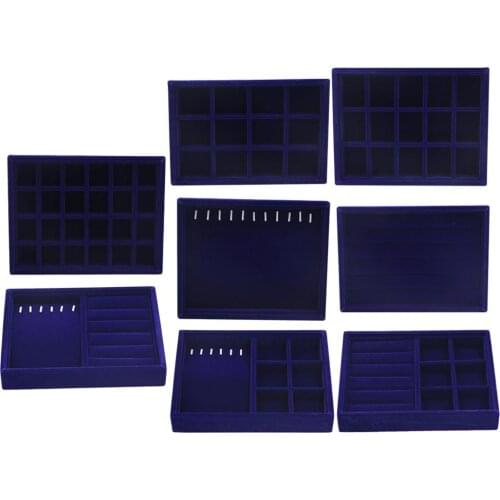 Earrings Necklace Case Jewelry Display Organizer Box Tray Showcase Holder 20 x 15 x 3cm