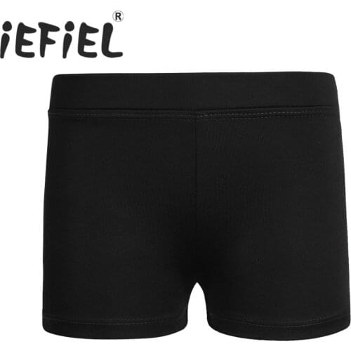 Big Girls Child Boy-cut Low Rise Activewear Dance Shorts for Yoga Sports Workout Gym Hip Hop Dance Practice Dancing Class Shorts