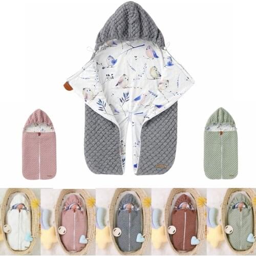 Hot Baby Sleeping Bag Soft Warm Newborn Receiving Blanket Infant Boys Girls Clothes Sleeping Nursery Wrap Swaddle