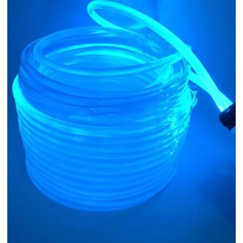 100M PMMA Side Glow Fiber Optic Cable 10mm(Dia.) Car Home DIY LED Lighting hanging lamp curtain DIY home swimming pool decor RGB