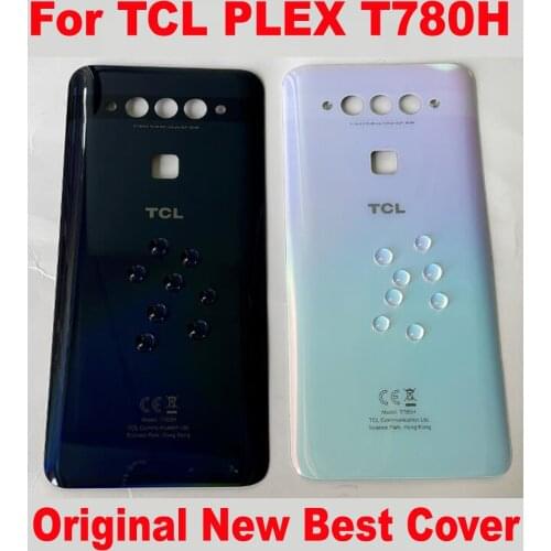 100% Original For TCL PLEX T780H Back Cover Replacement Hard Battery Case Rear Housing Door Lid Explorer 3D Glass Shell