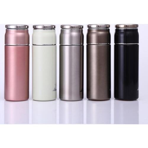 340ml 445ml Thermos Water Bottle For Tea Portable Vacuum Flask Stainless Steel Creative Thermoses Tea Coffee Mug Cups Gifts