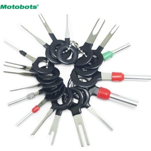 MOTOBOTS 3set Auto Plug Terminal Extraction Repair Tool Circuit Board Wire Harness Disassembled Crimp Needle Remove Tool