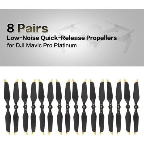 8 Pairs Low-Noise Quick-Release Propeller for DJI Mavic Pro Platinum Replacement Blade Prop Propeller for DJI Mavic Pro Platinum