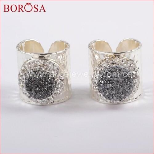 Кольца с кристаллами BOROSA China At AliExpress