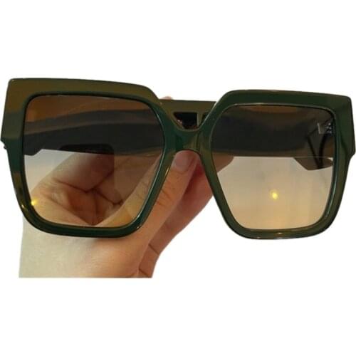 Brand Design Square Sunglasses Women With Box Luxury Big Frame Mirror Sun Glasses Male UV400 Oculos De Sol